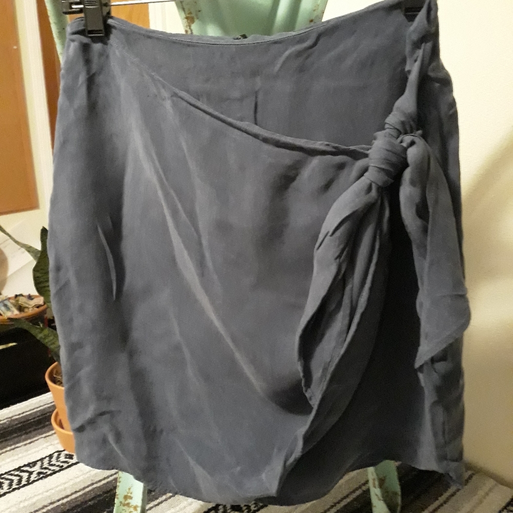 Wrap Front Tie Mini Skirt